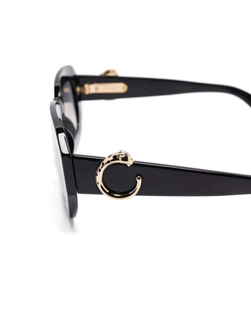 Cartier Eyewear Zonnebril met geometrisch montuur Zwart
