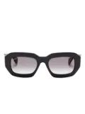 Cartier Eyewear geometric-frame sunglasses - Black
