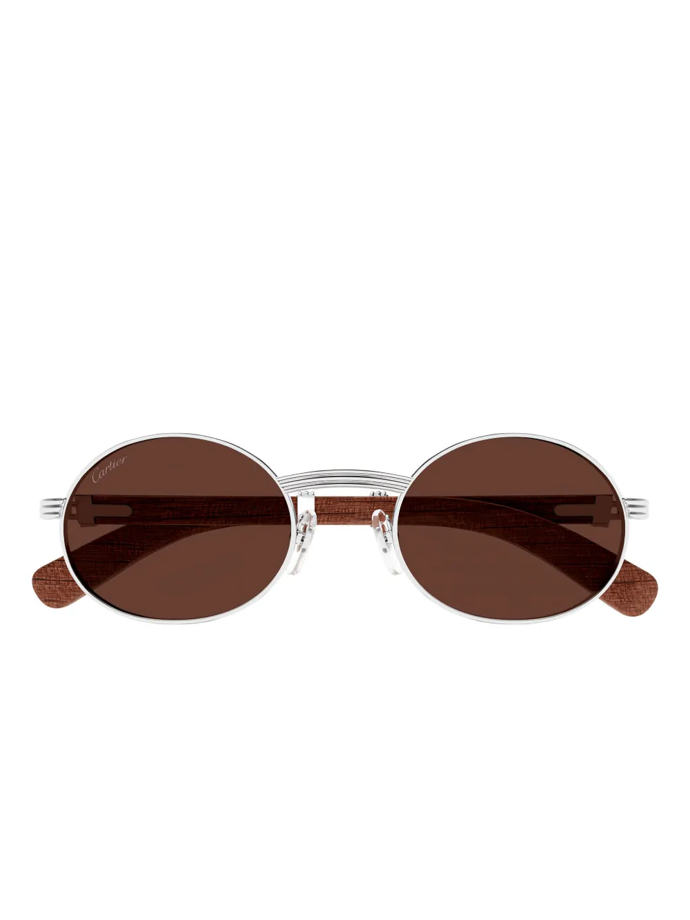 Cartier Eyewear round-frame sunglasses - シルバートーン Cartier Eyewear round-frame sunglasses - シルバートーン