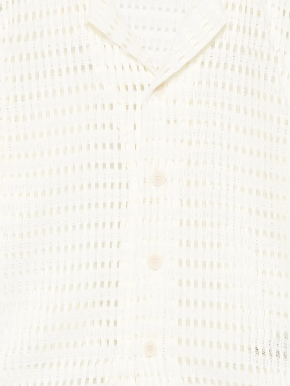 I'm Brian Open-knit Shirt In 白色