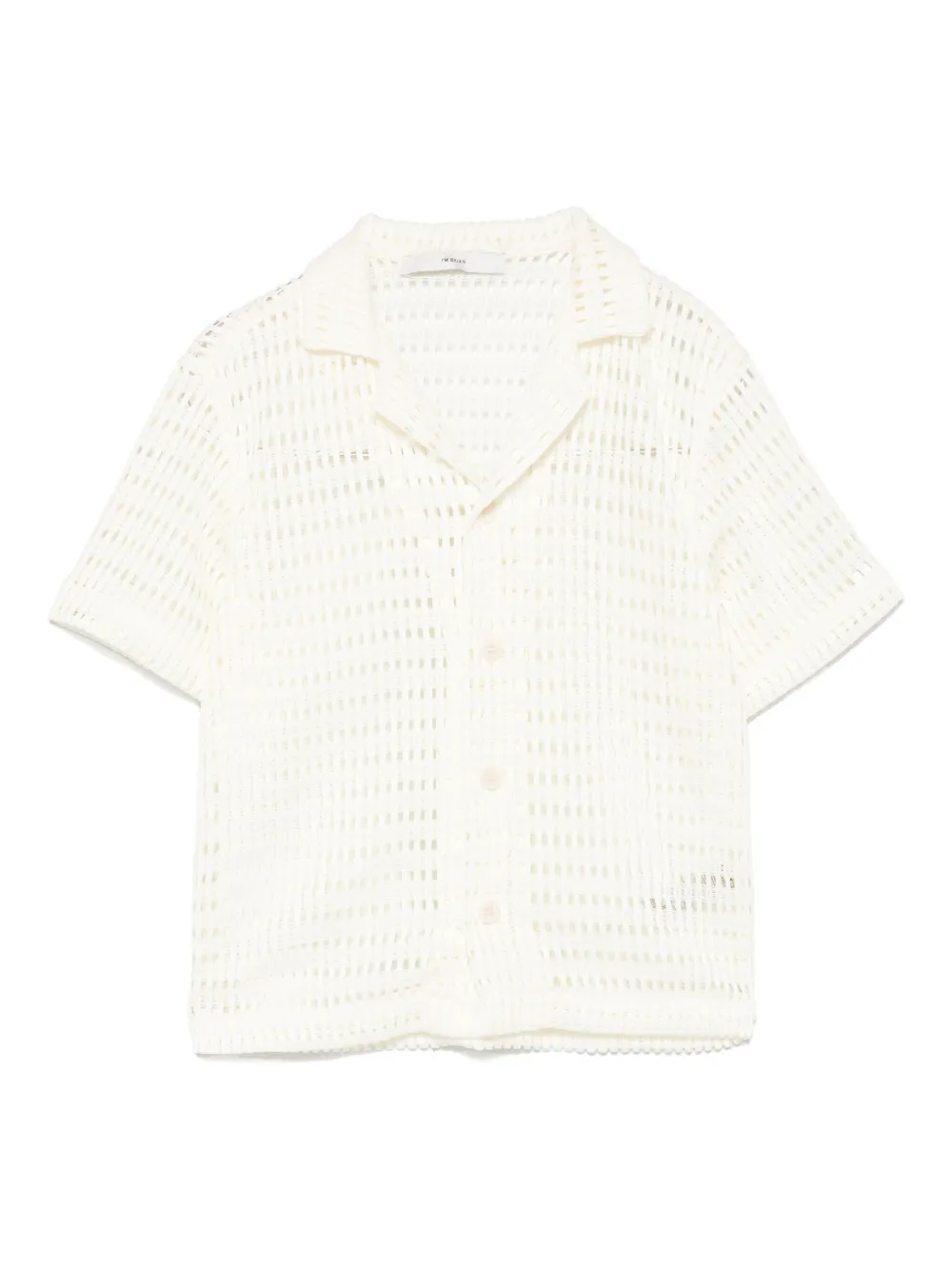 i'm brian open-knit shirt | White | Image 1