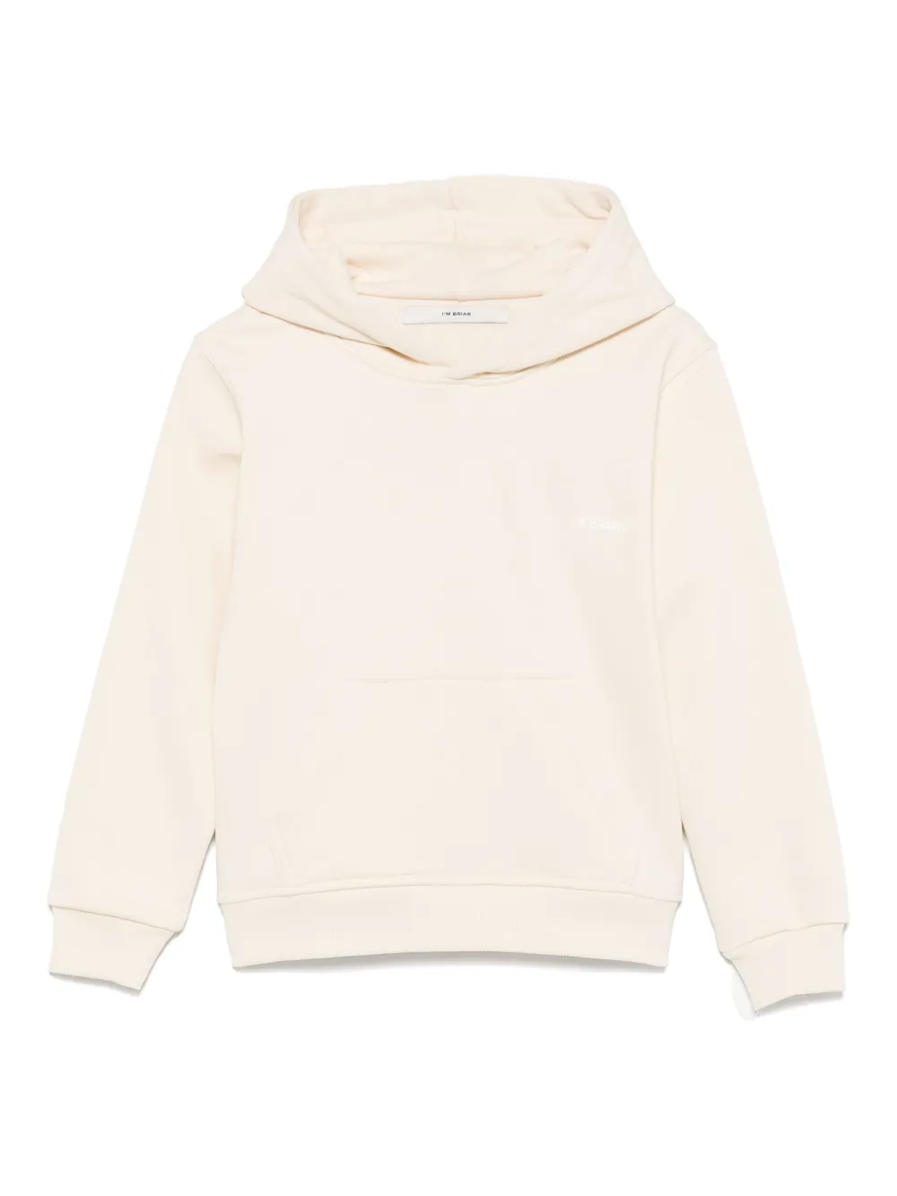 i'm brian logo-appliqué hoodie | Neutrals | Image 1