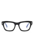 TOM FORD Eyewear rectangle-frame glasses - Black