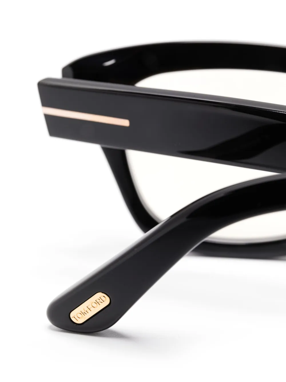 TOM FORD Eyewear Bril met rechthoekig montuur Zwart