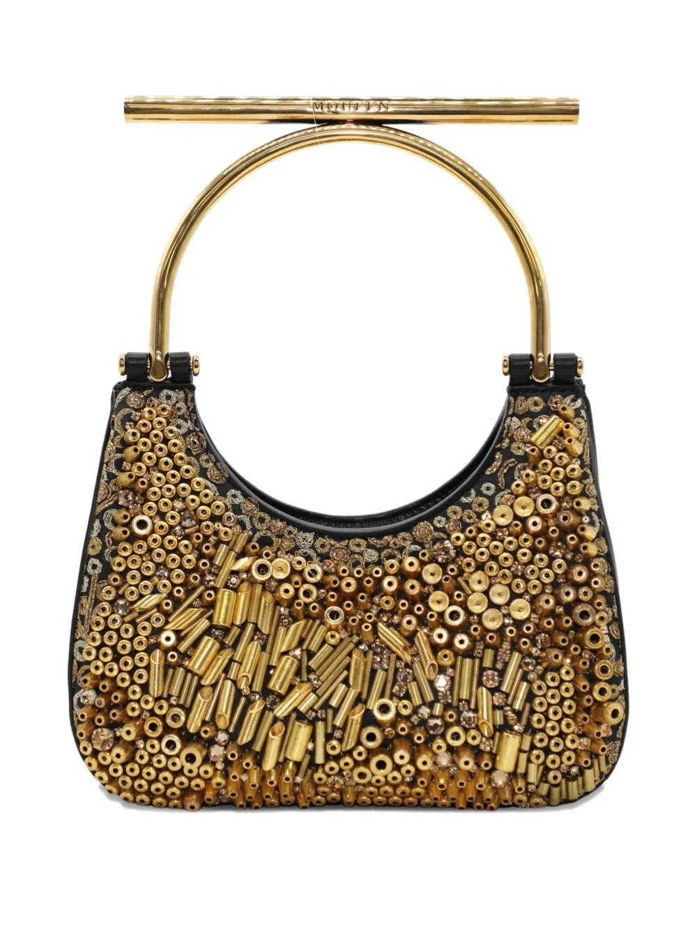 Alexander McQueen Kleine tas verfraaid met kralen Goud