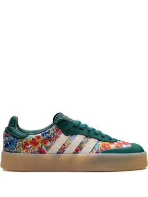 Adidas Gazelle floral-print Sneakers | Black | FARFETCH