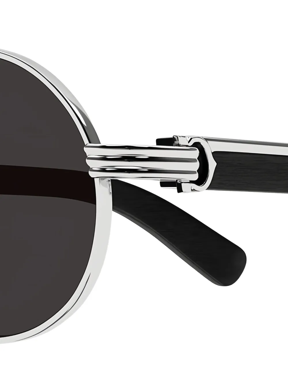 Cartier Eyewear Première de Cartier zonnebril met ovalen montuur Zilver