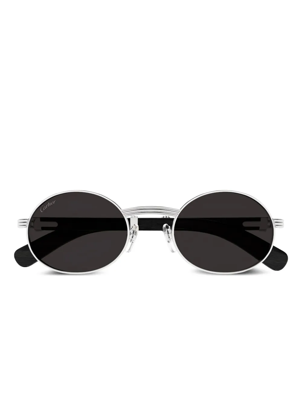 Cartier Eyewear Première de Cartier oval-frame sunglasses - Silber
