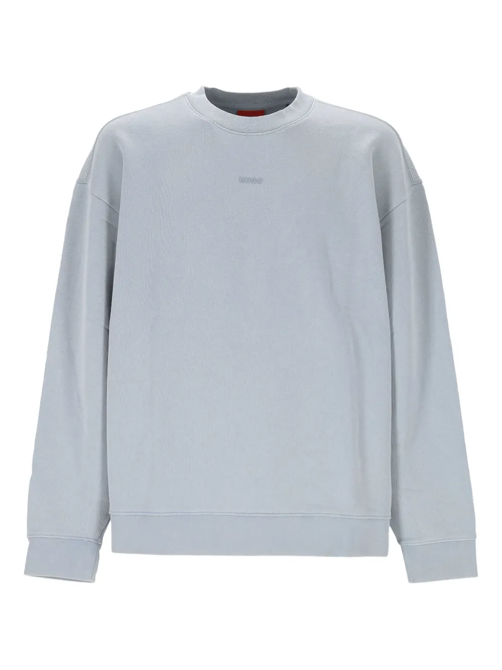 HUGO logo-embroidered crew-neck sweatshirt | Blue | Image 1