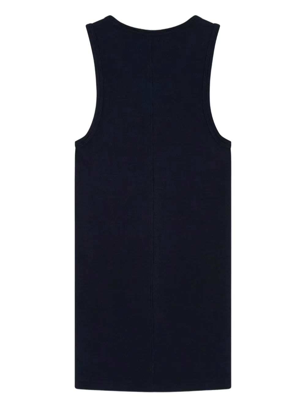 Tibi Racer-back Design Tank Top In Black