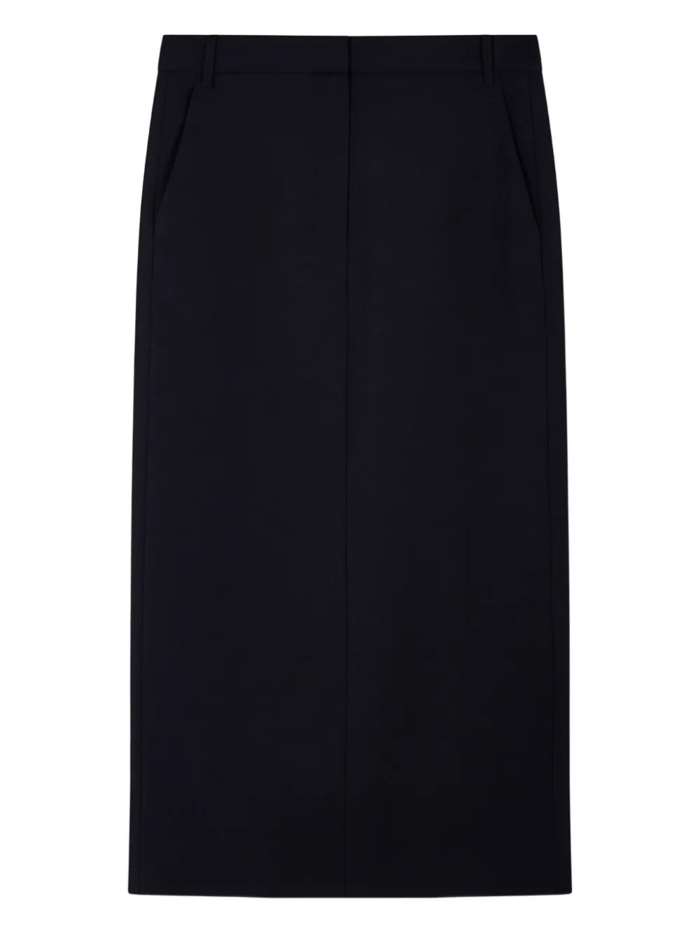 Tibi rear-vent midi skirt | Blue | Image 1