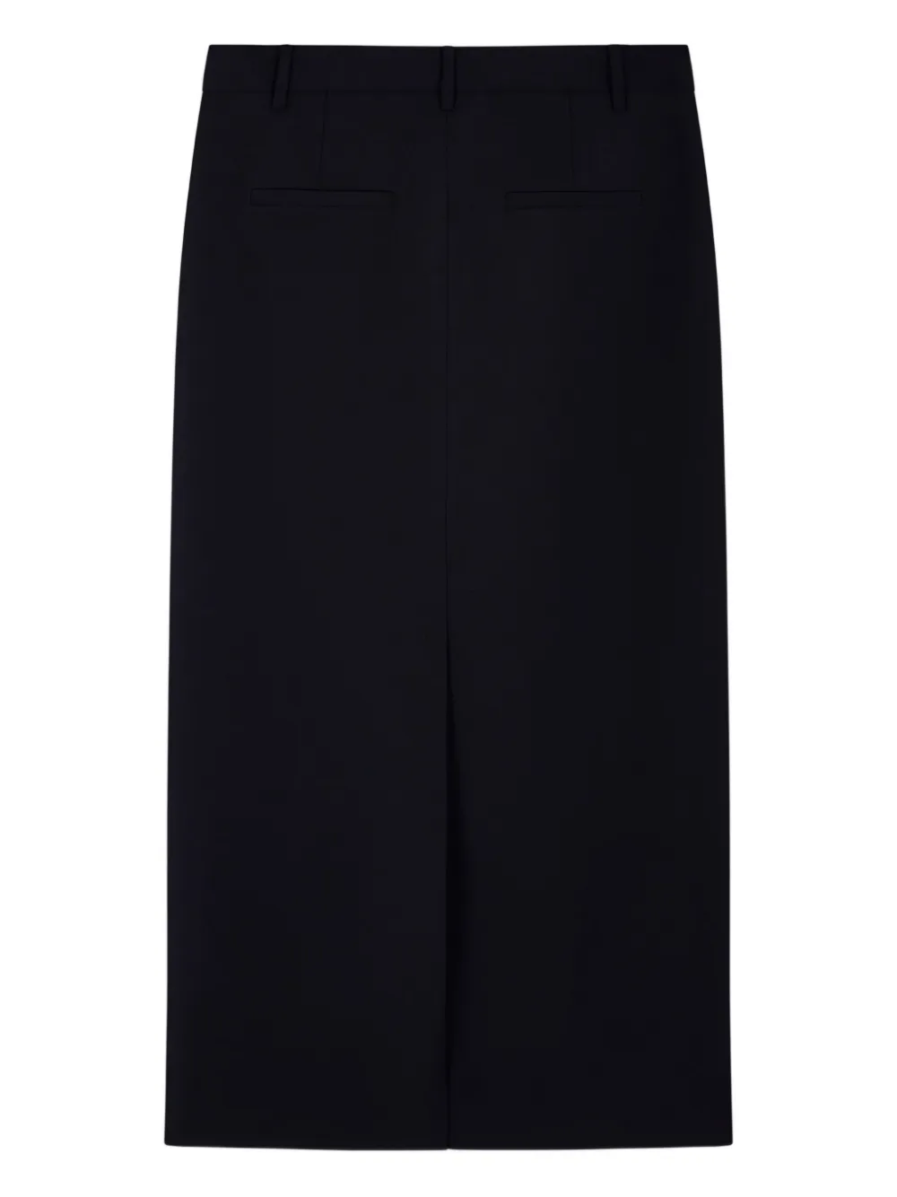 Tibi rear-vent midi skirt - Blauw
