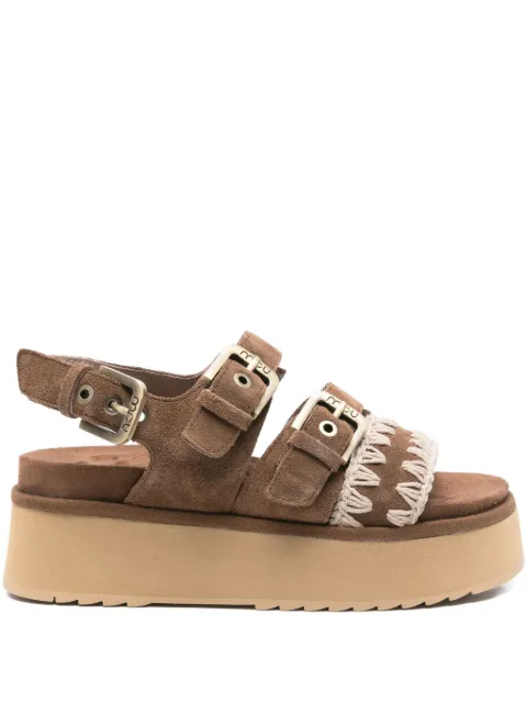 Mou buckle-embellished platform sandals
