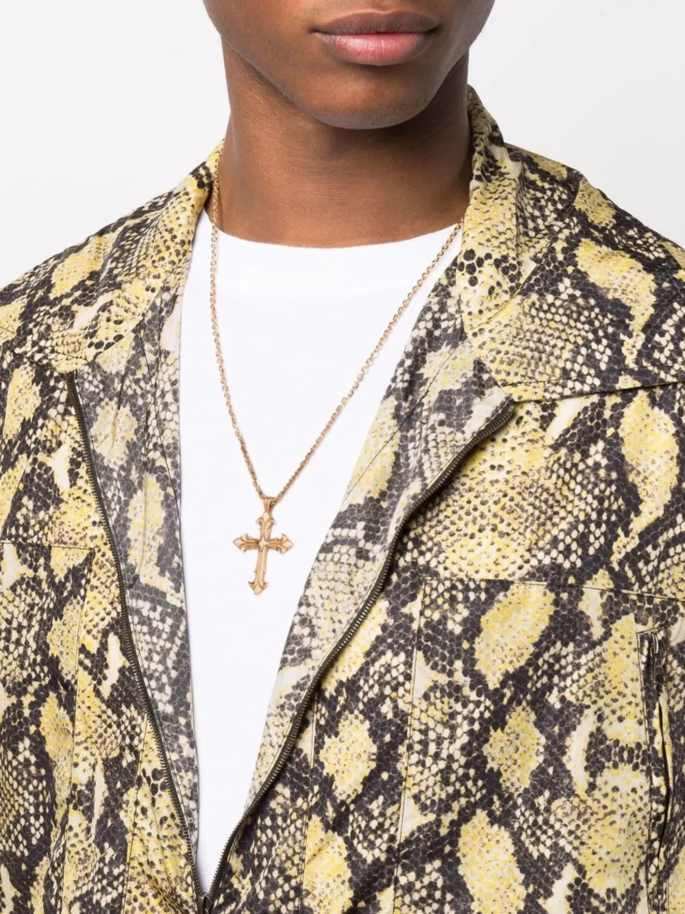 Emanuele Bicocchi Fleury Cross Pendant Necklace In Gold