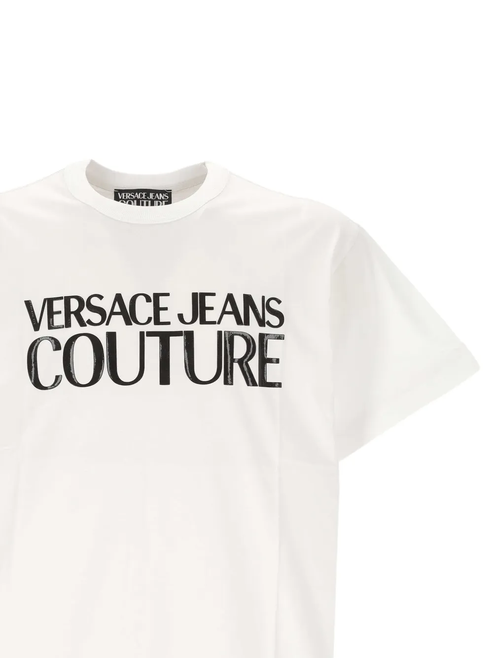 Versace Jeans Couture T-shirt met logoprint Wit