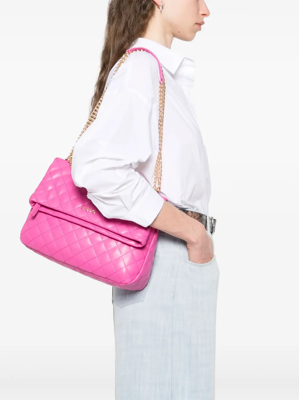 LIU JO Crossbodytas met logo Roze