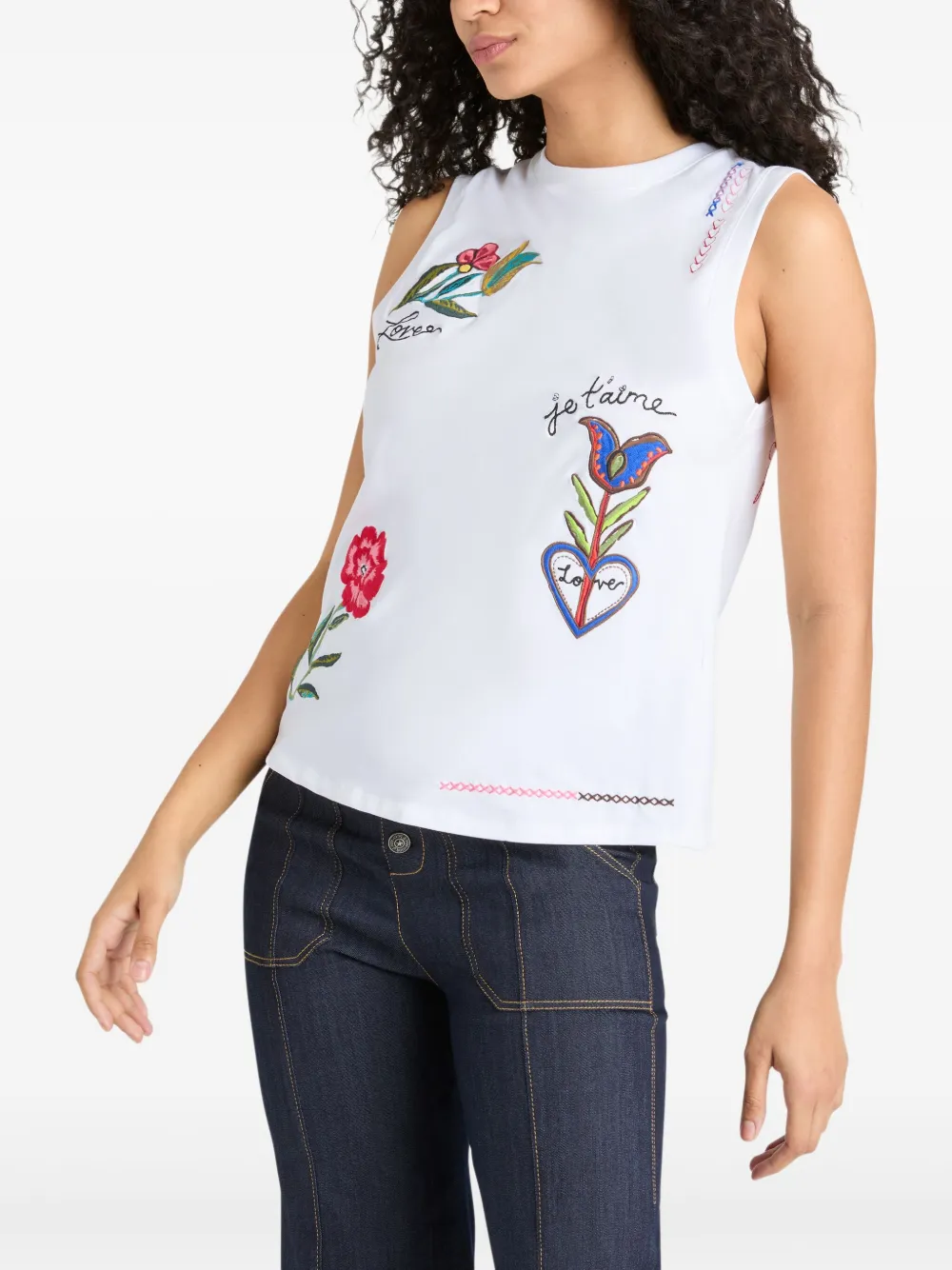 Cinq A Sept Summer Love T-shirt Wit