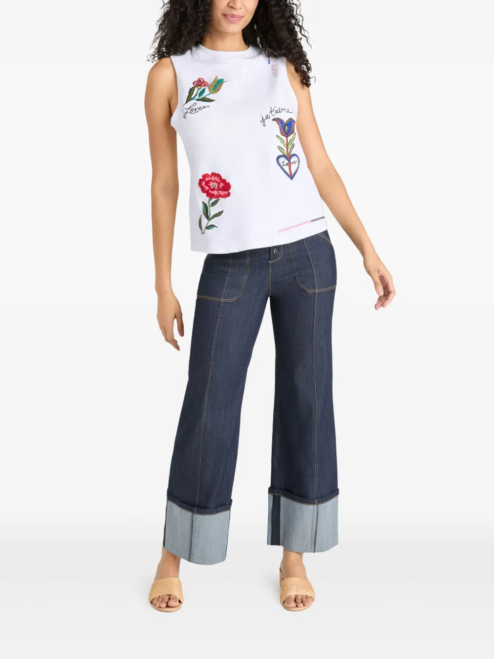 Cinq A Sept Summer Love T-shirt Wit