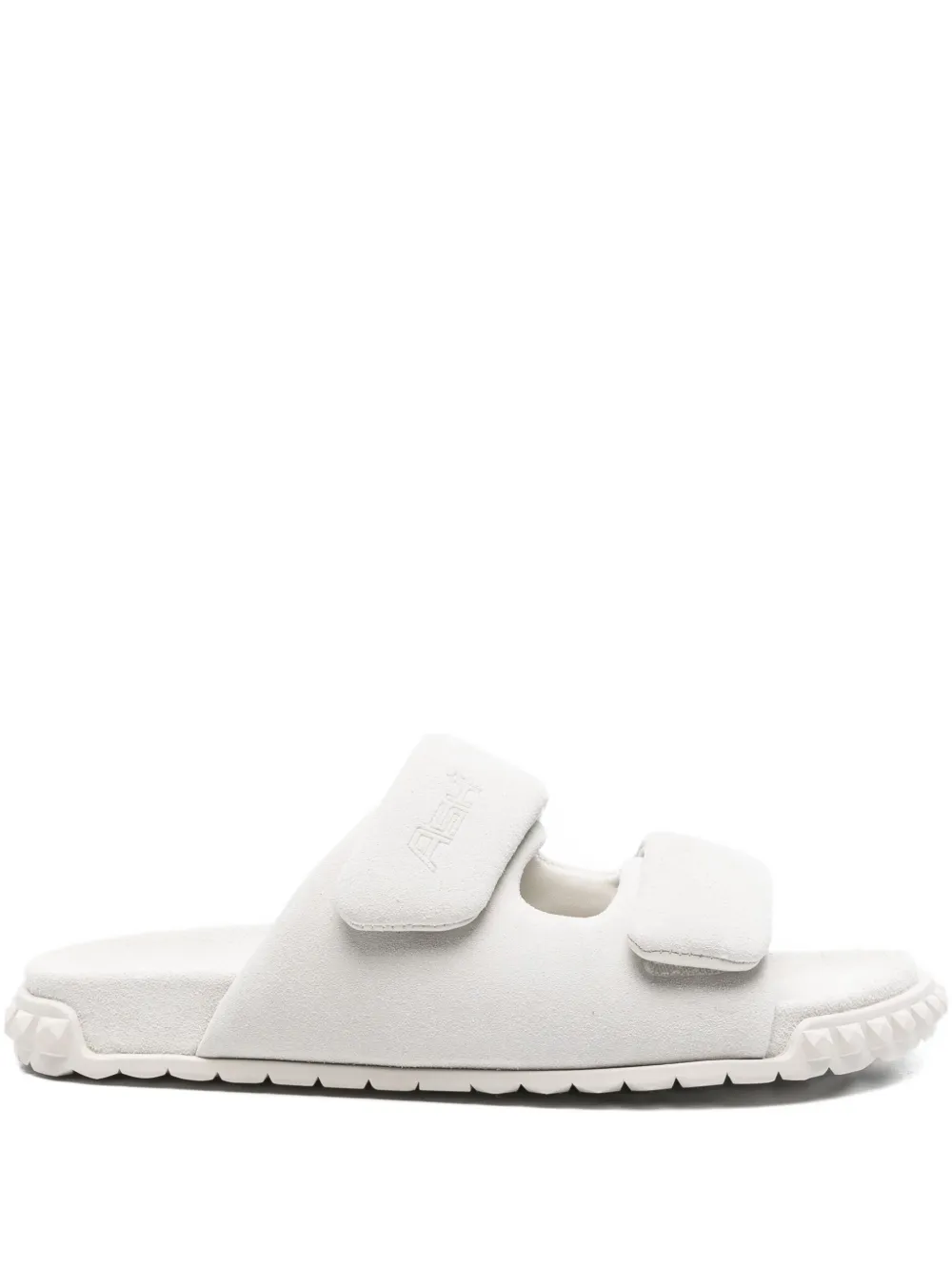 Ash Twist Slip-on Suede Slide Sandals In Yellow