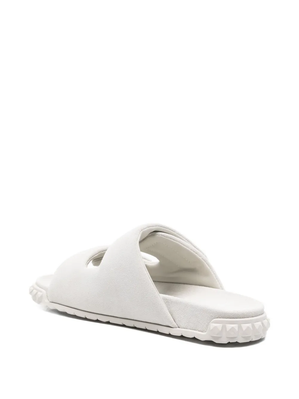 Ash Twist Slip-on Suede Slide Sandals In Yellow