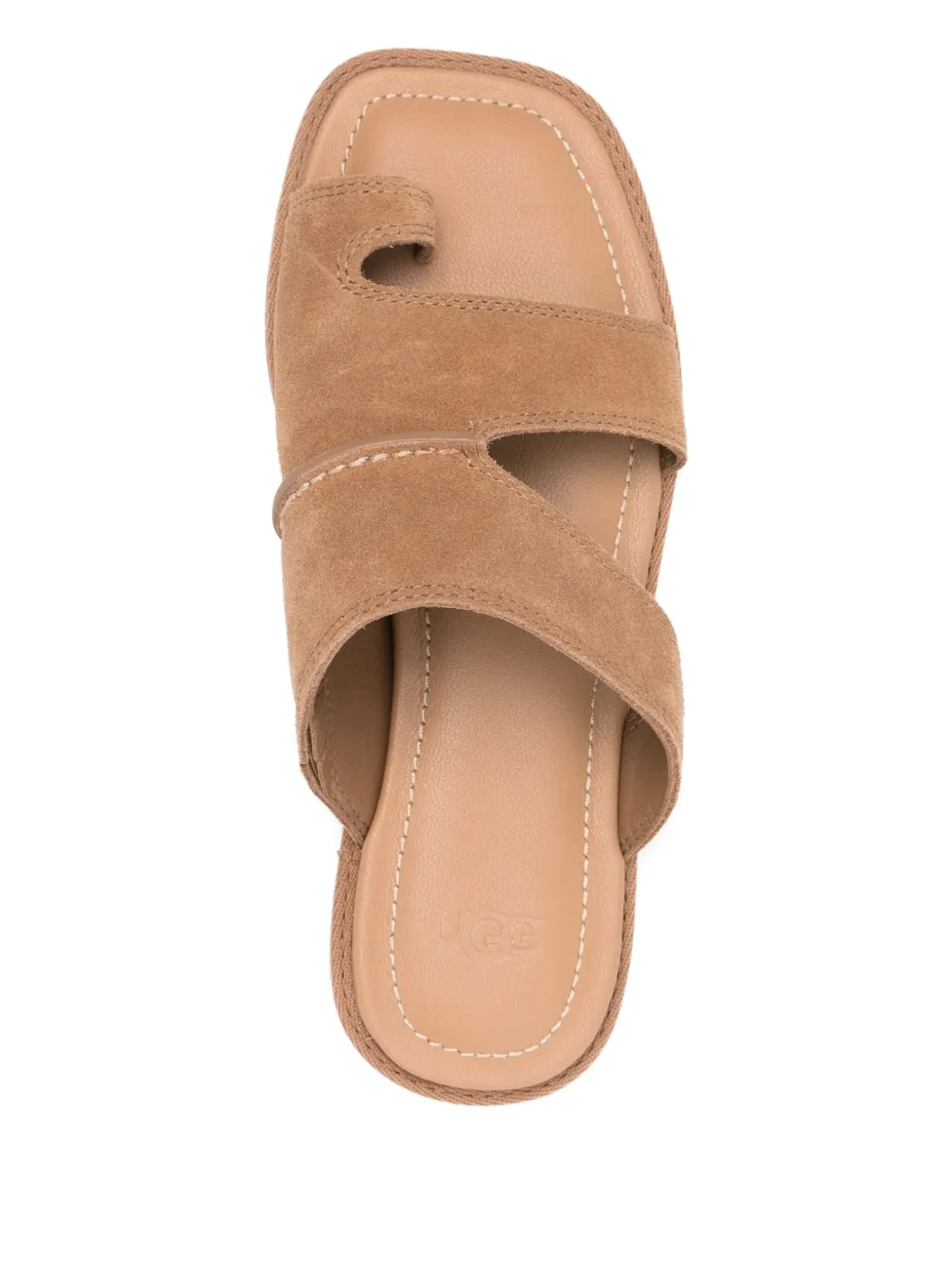 UGG Matira double-strap suede flat sandals Brown