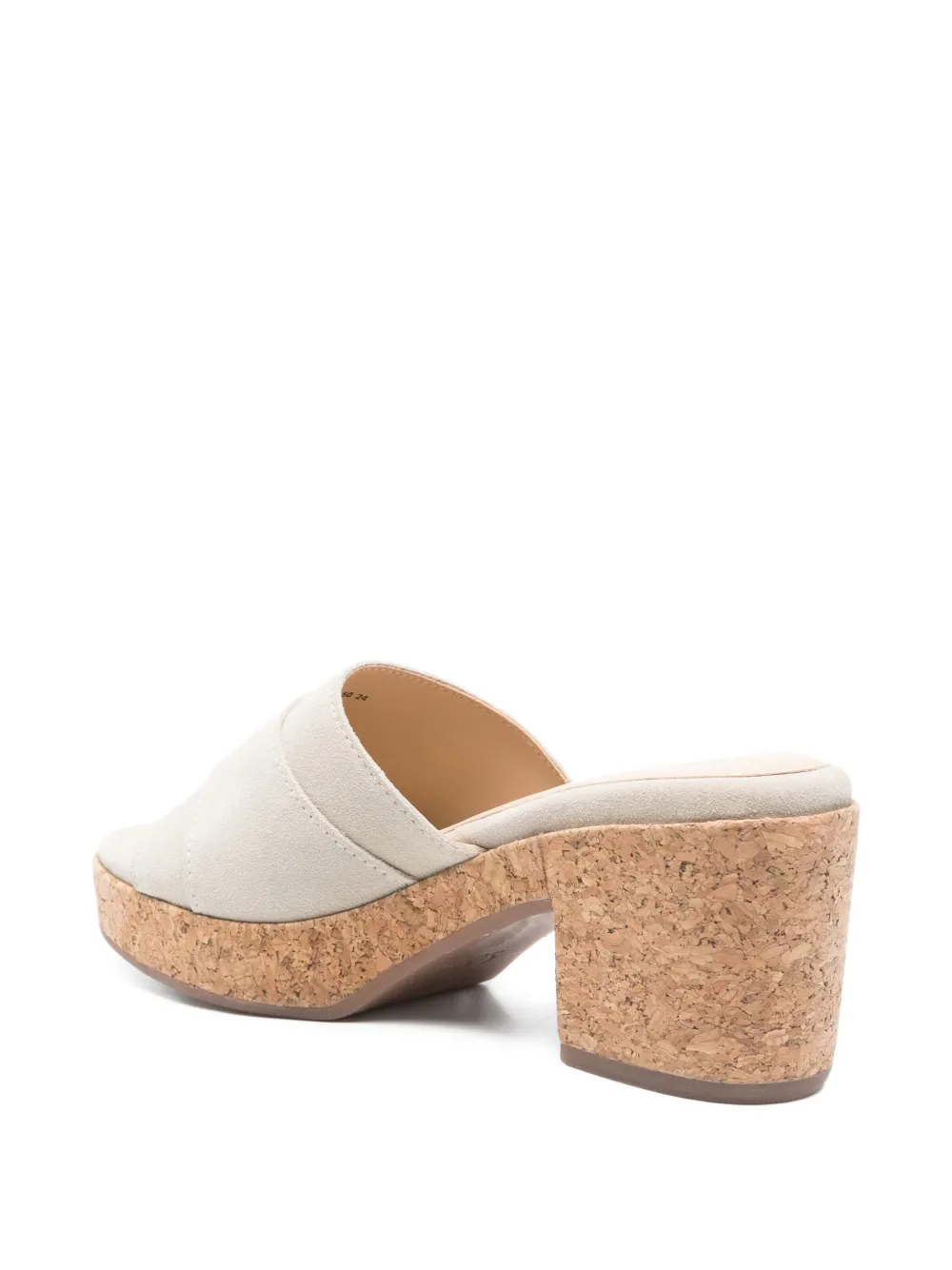 Scholl 70mm buckle-detail cork platform sandals Grey