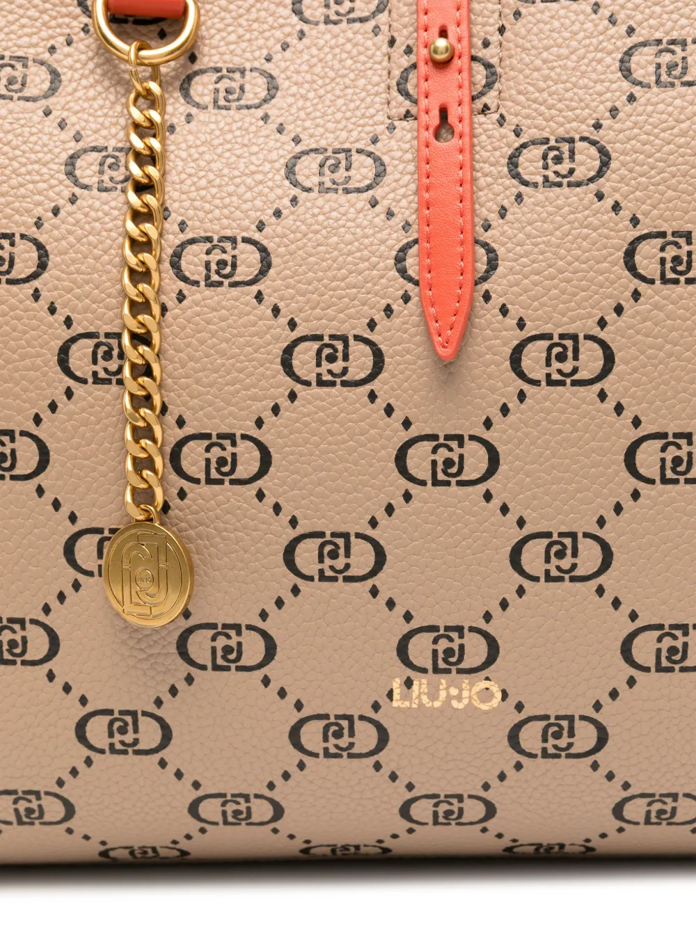 LIU JO Schoudertas met monogram Beige