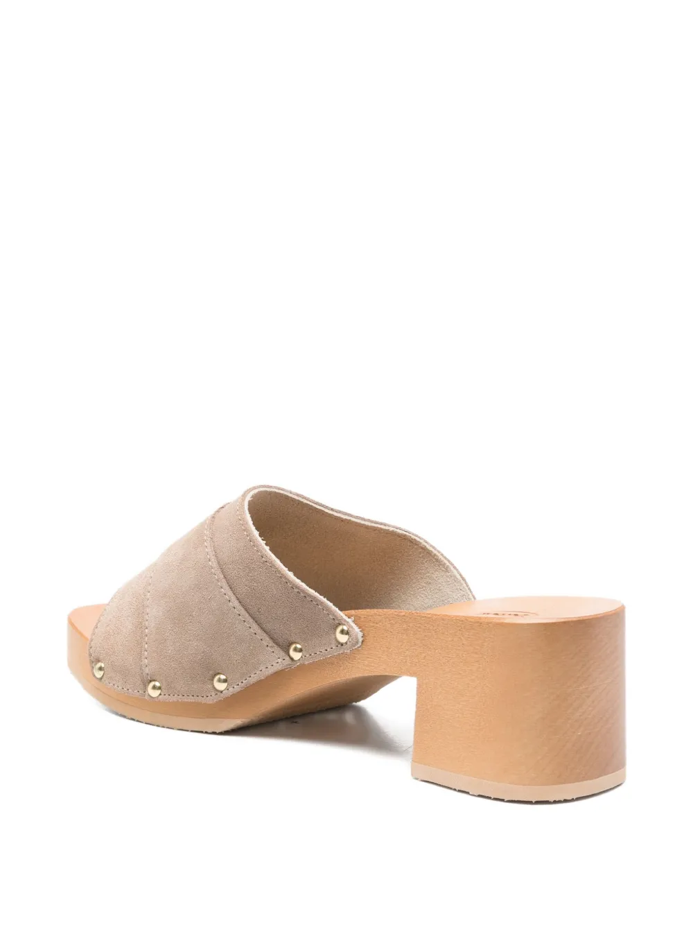 Scholl 60 mm Pescura Sarah suède sandalen met gespdetail Beige