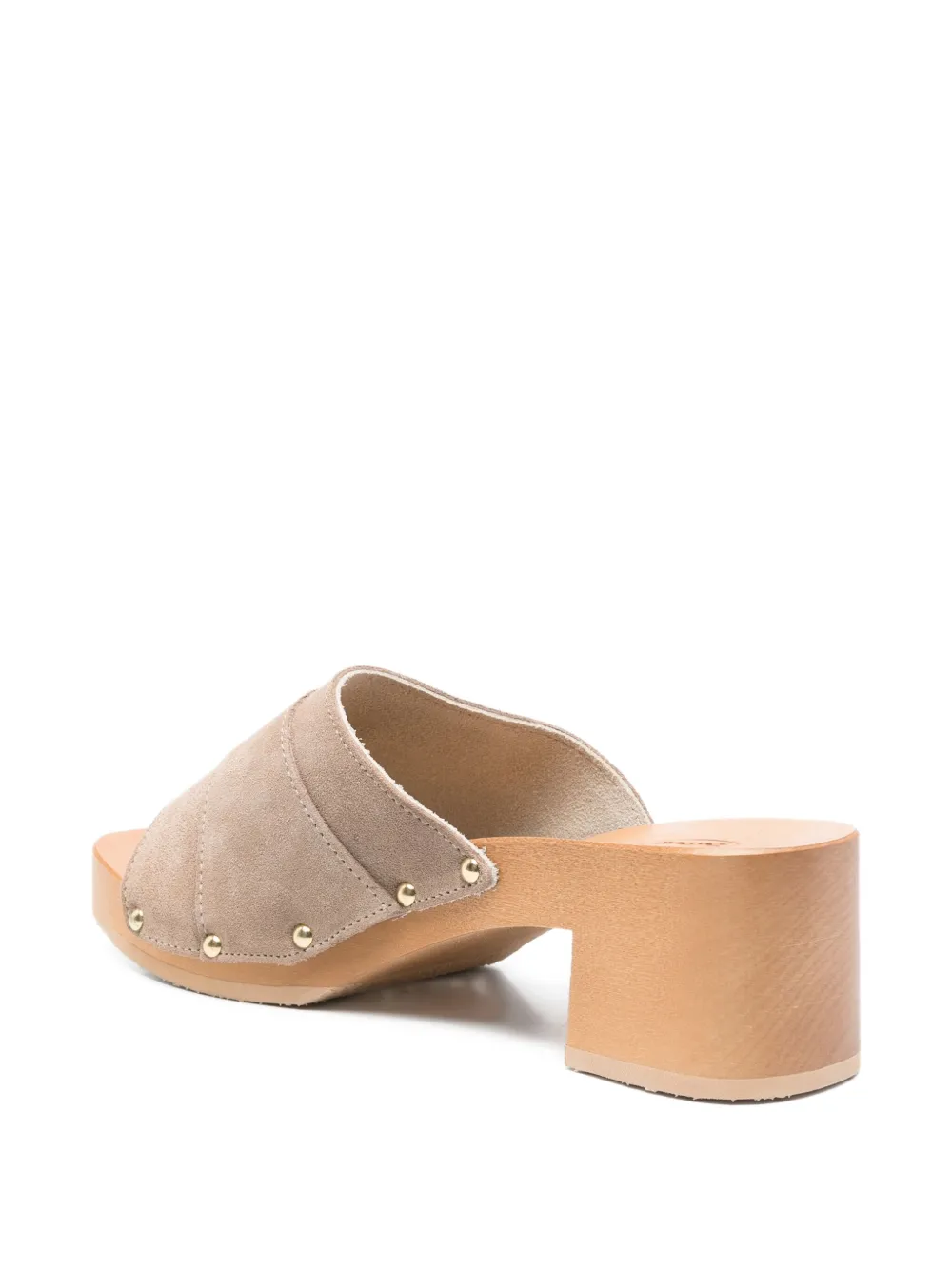 Scholl 60mm Pescura Sarah buckle-detail suede sandals Neutrals