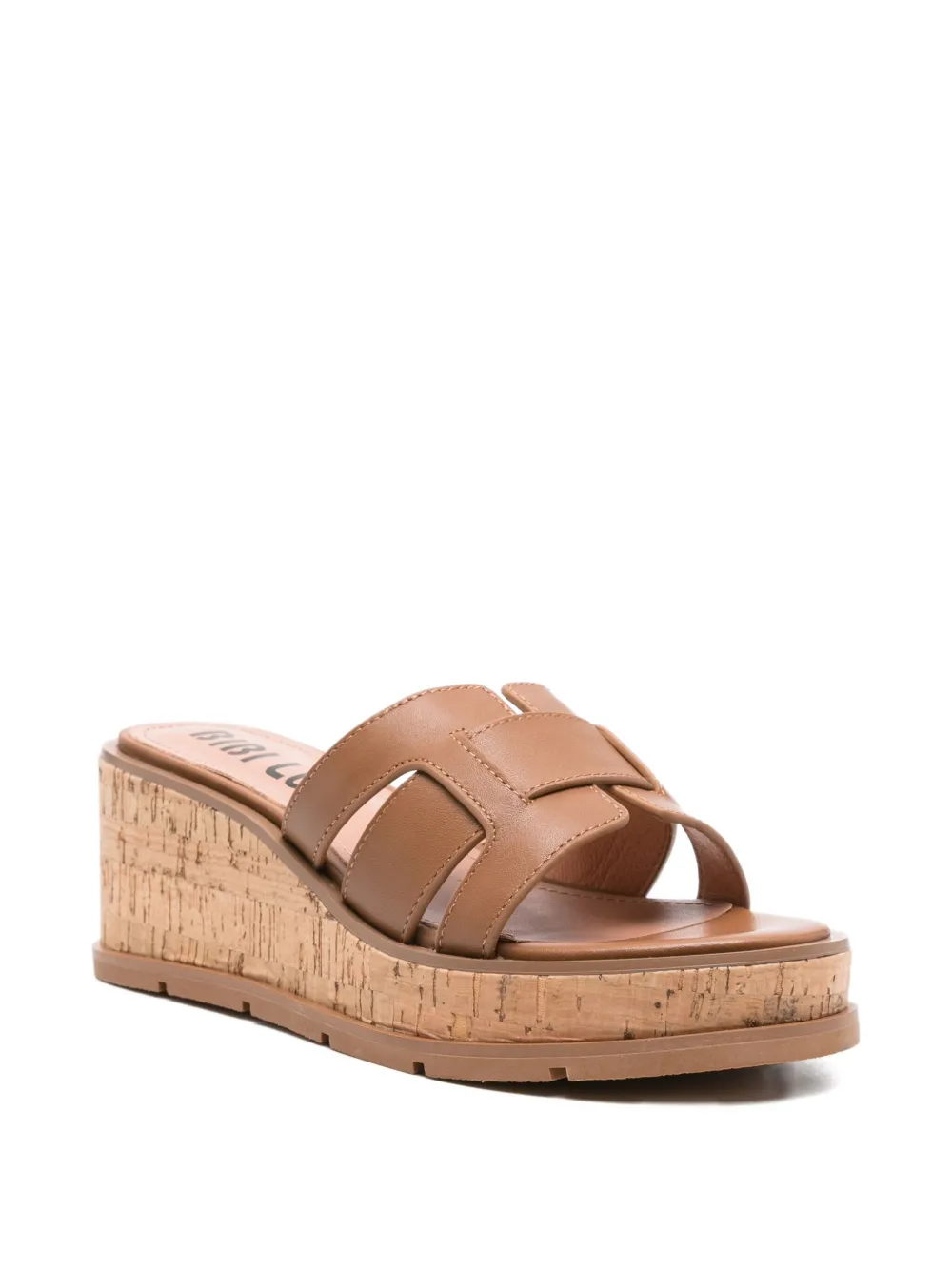 Bibi Lou 65mm Holly leather sandals Brown