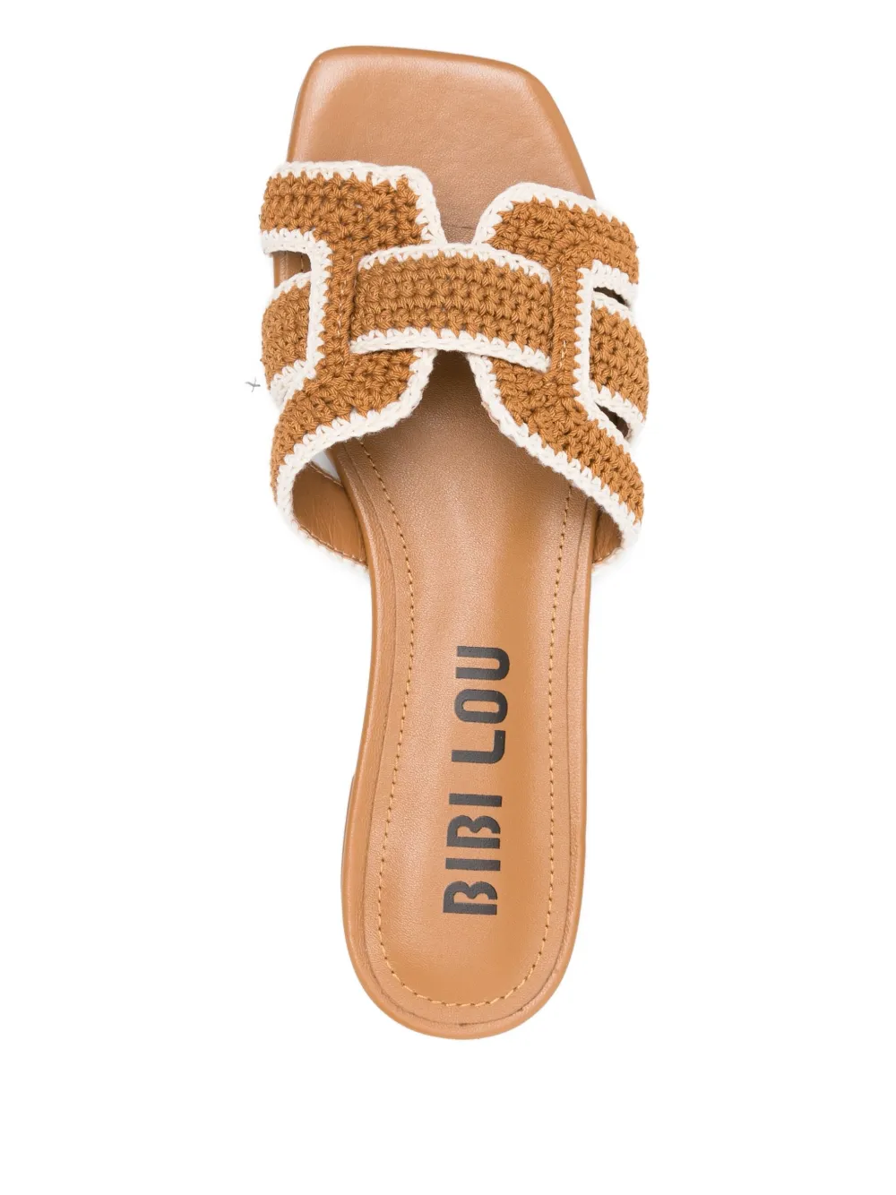 Bibi Lou Holly platte sandalen Bruin