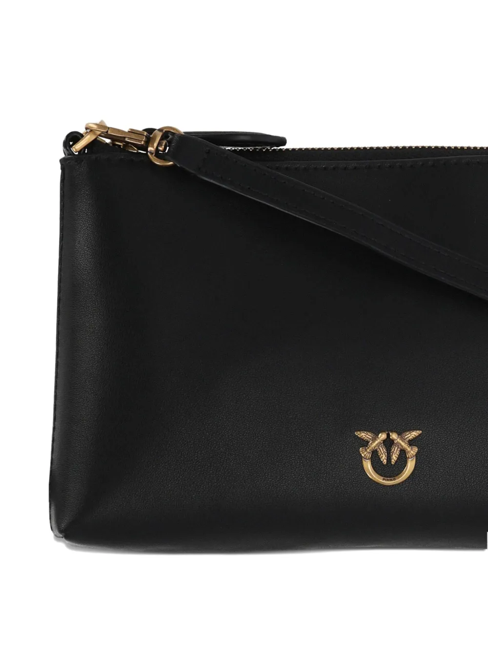 PINKO Leren clutch Zwart