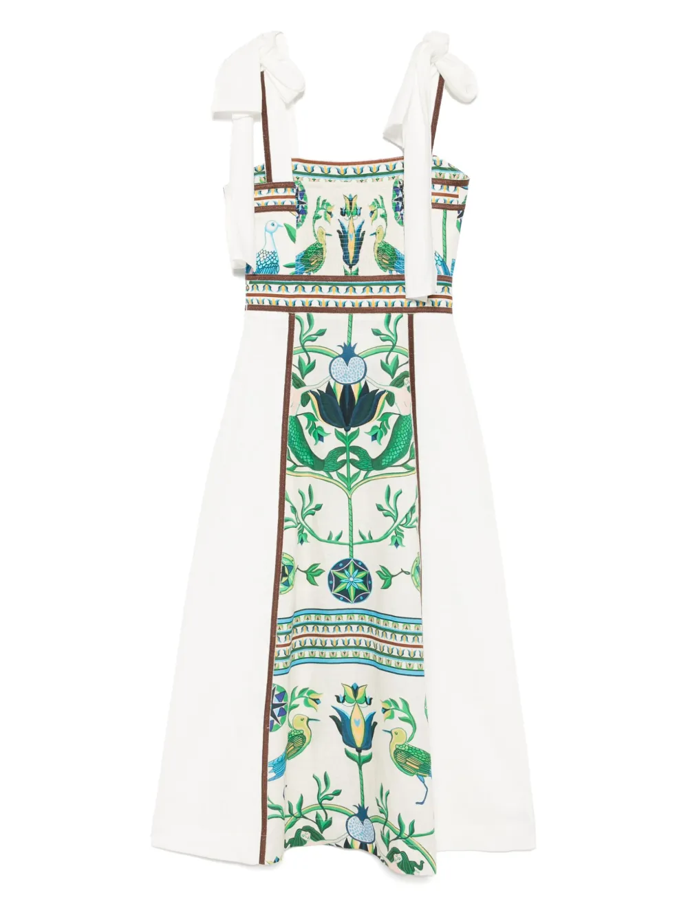 LUG VON SIGA Ornella midi-jurk - Wit