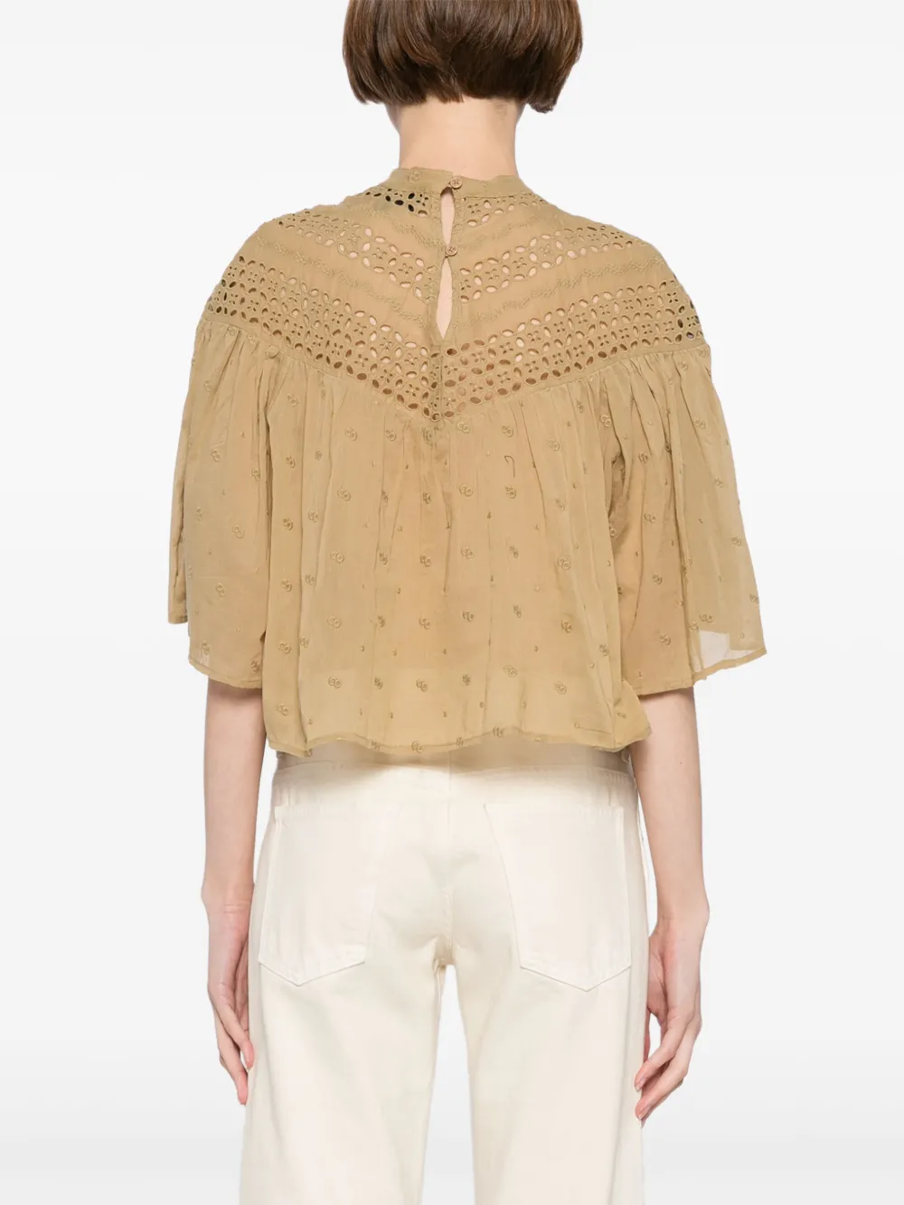 Nili Lotan Mikki blouse Bruin