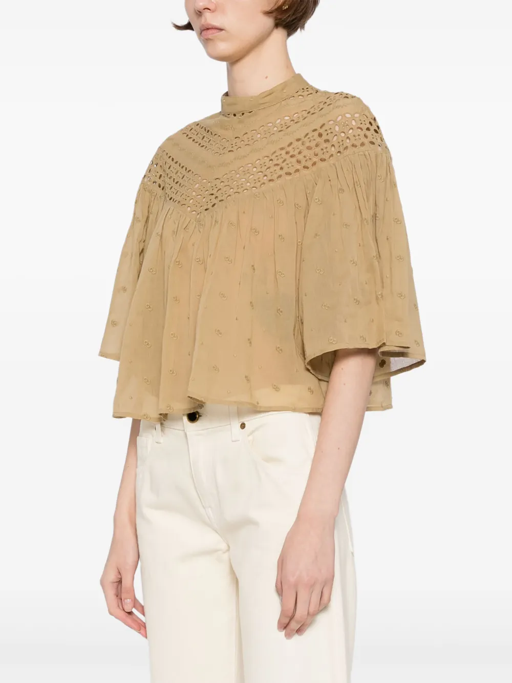 Nili Lotan Mikki blouse Bruin