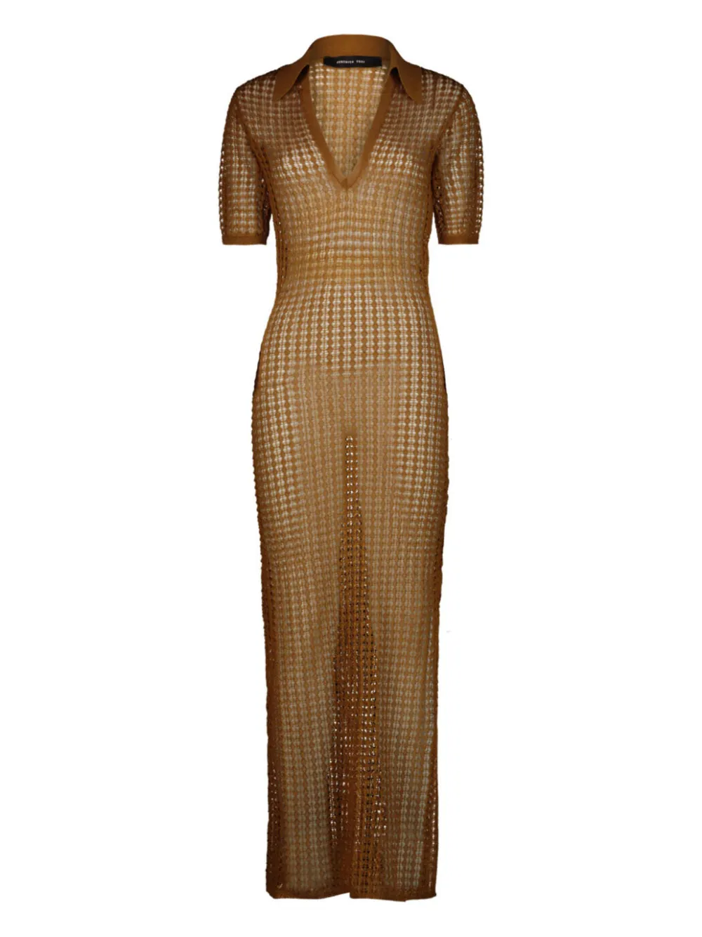 Federica Tosi Abito con scollo polo - Marrone