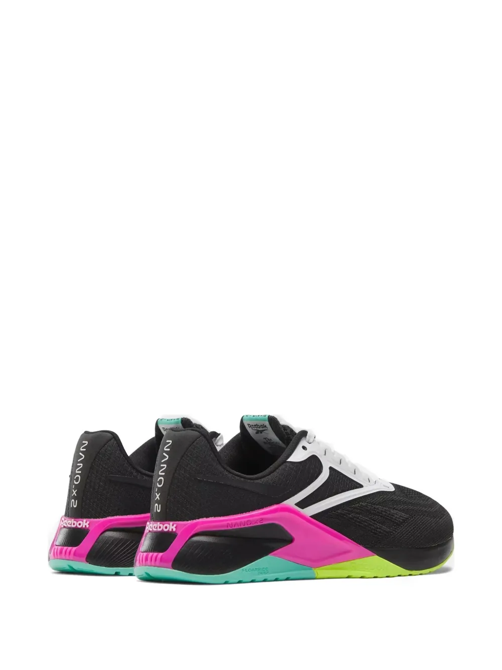 Reebok Nano X2 "Black Laser Lime Laser Pink" sneakers
