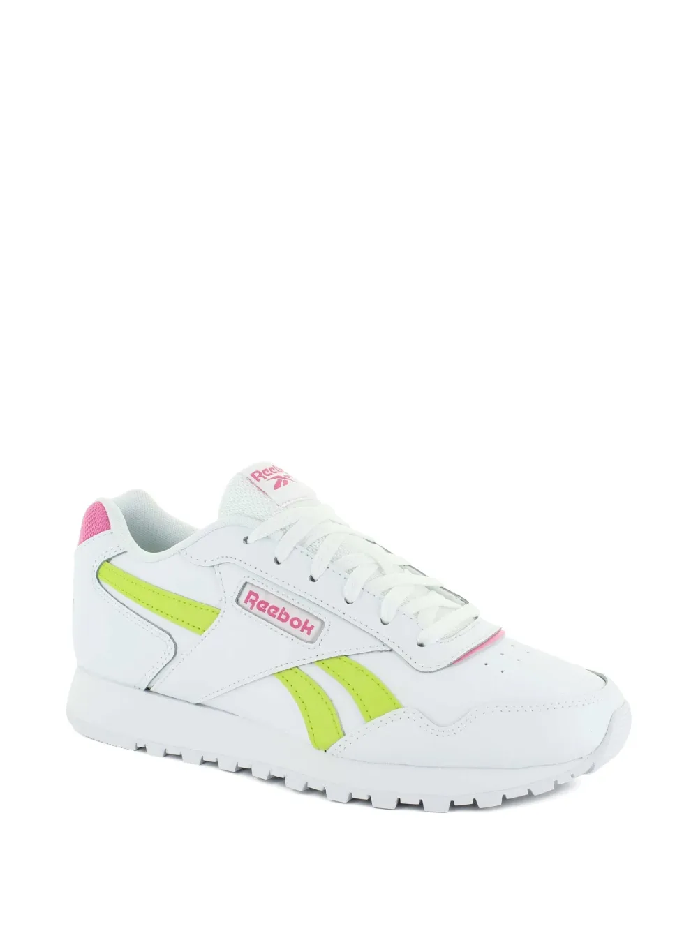 Reebok Glide White/True Pink/Acid Yellow sneakers - Wit