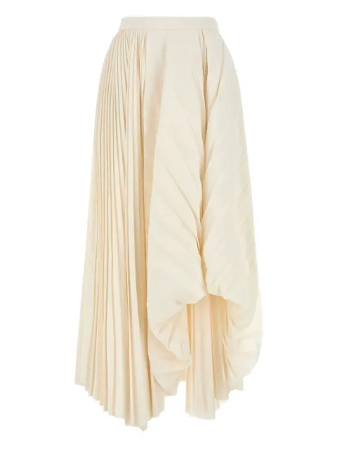 Alexander McQueen falda midi con diseño plisado