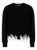 Alexander McQueen layered-detail cardigan - Black