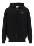 Philipp Plein logo-patch hoodie - Black