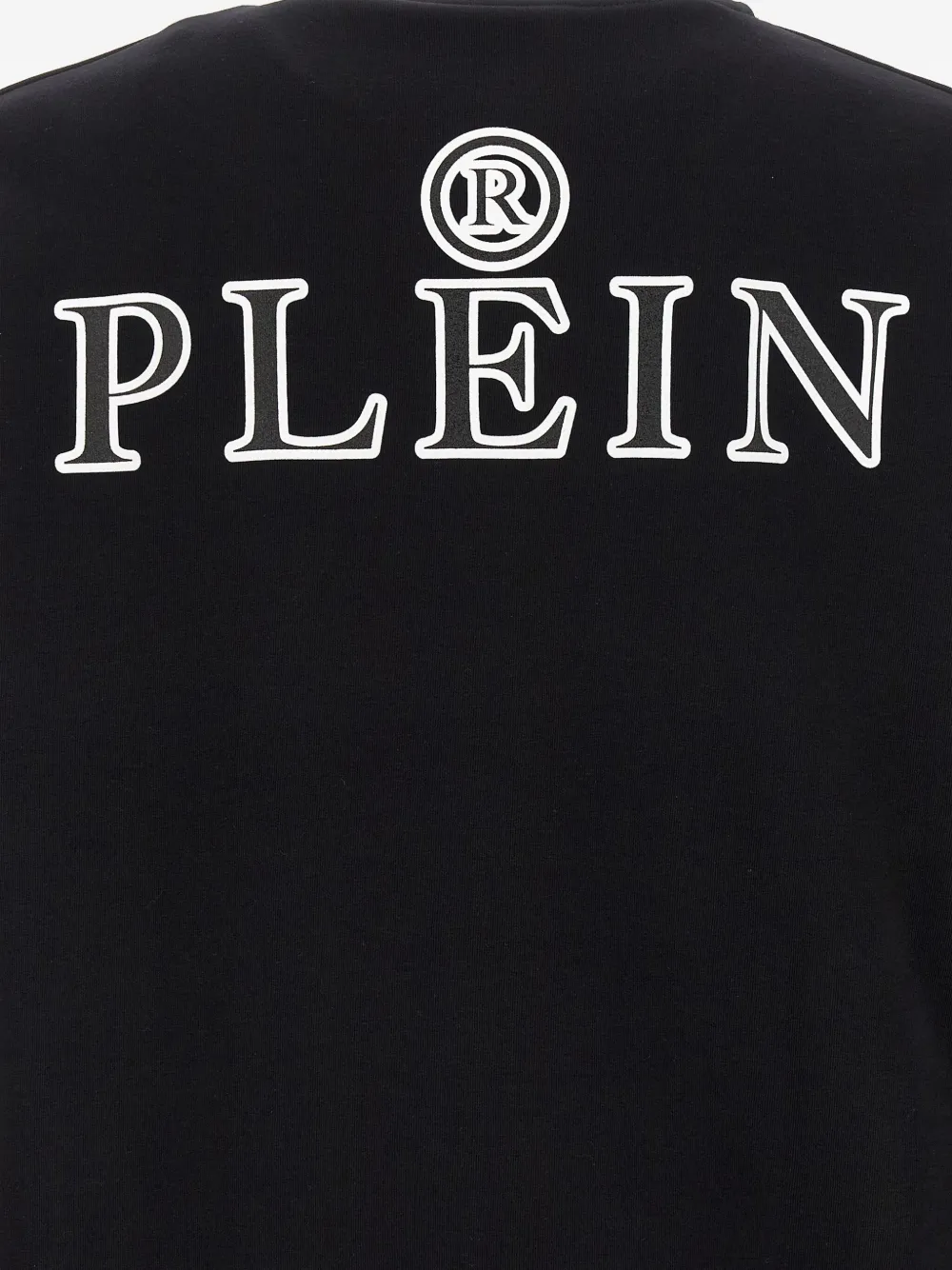 Philipp Plein Hoodie met logopatch Zwart