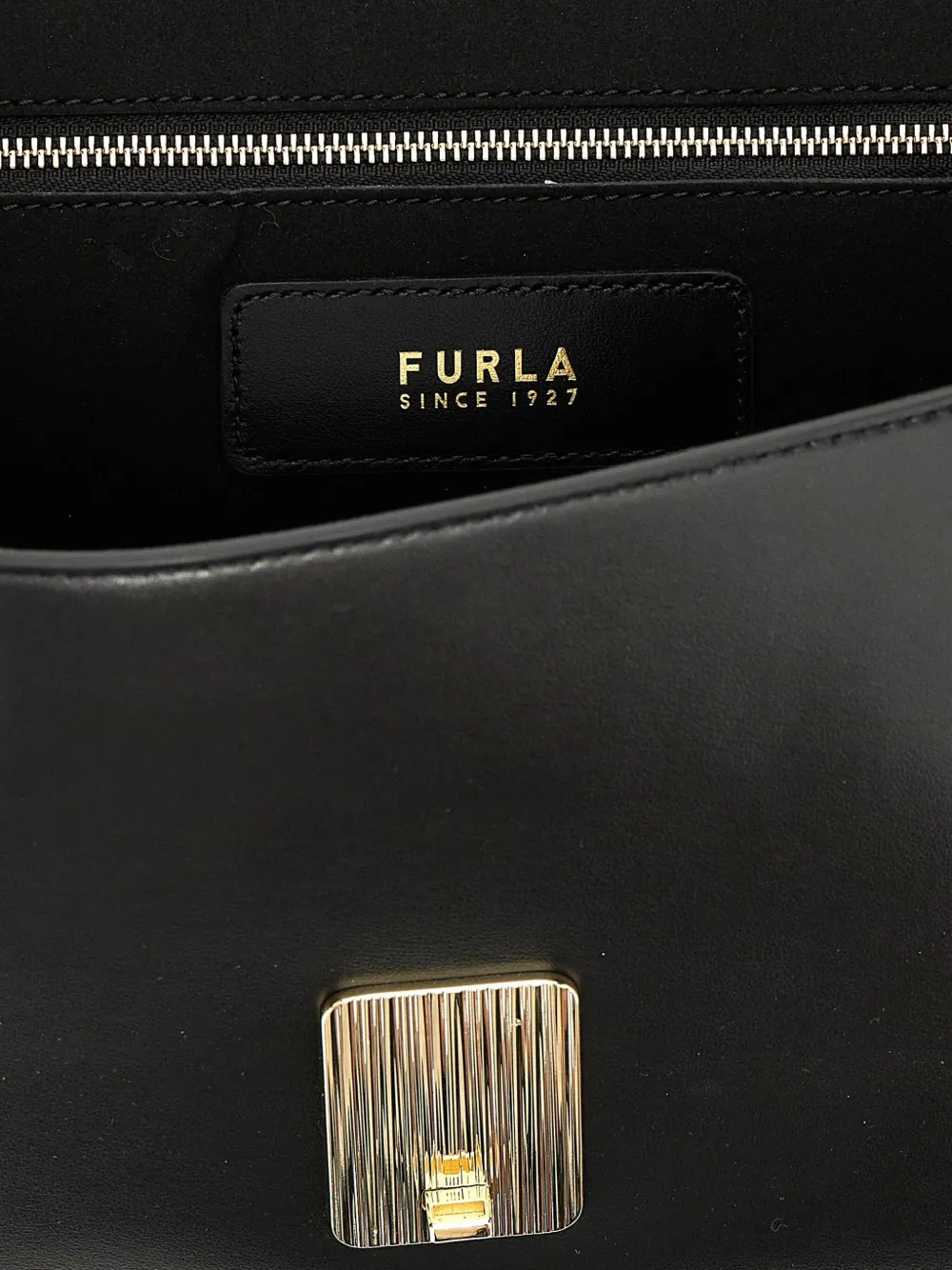 Shop Furla Medium Meridiana Shoulder Bag In Black