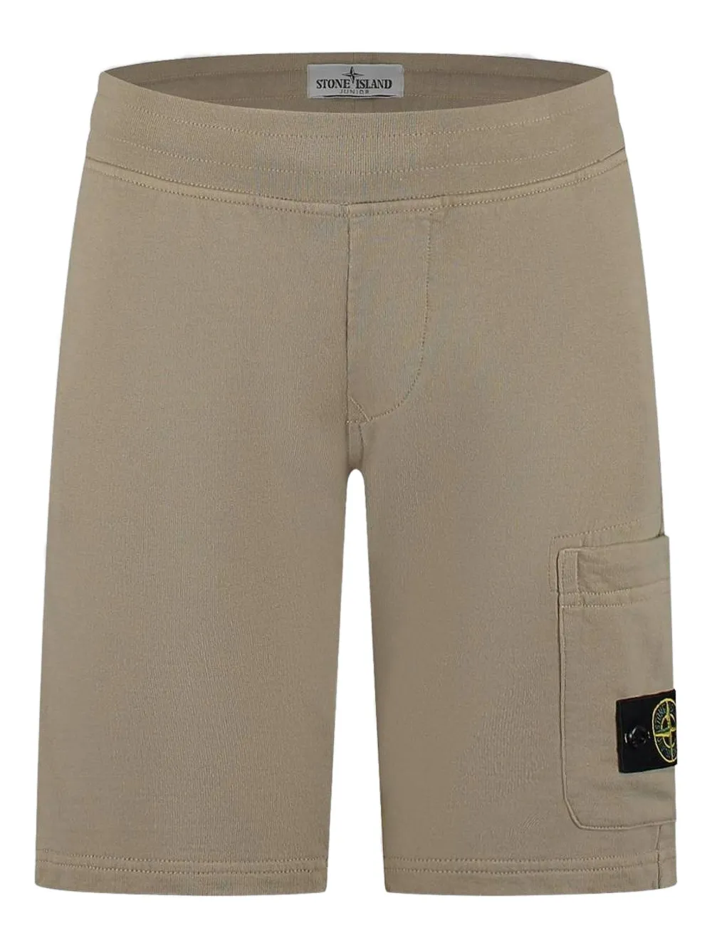 Stone Island Junior Katoenen shorts met Compass-logopatch Bruin