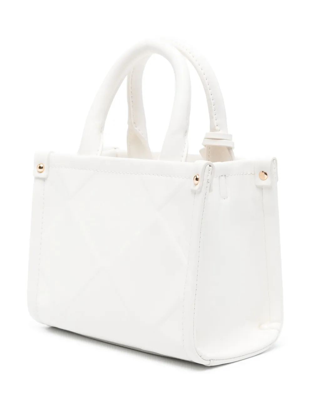 Liu •jo Liu Jo White Tote Bag In Faux Leather With Rhombus In 白色