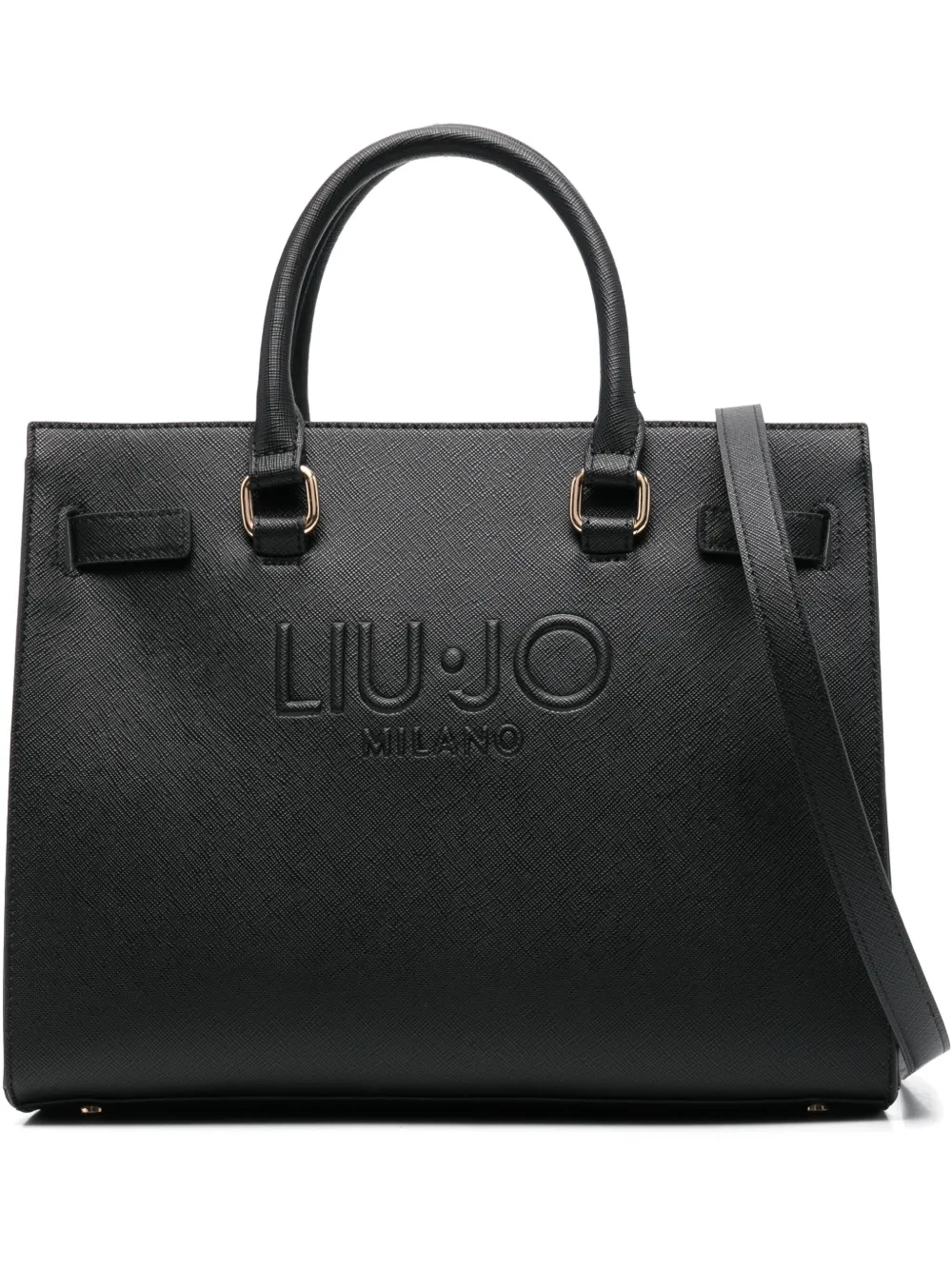 LIU JO tote con logo en relieve | negro | Image 1