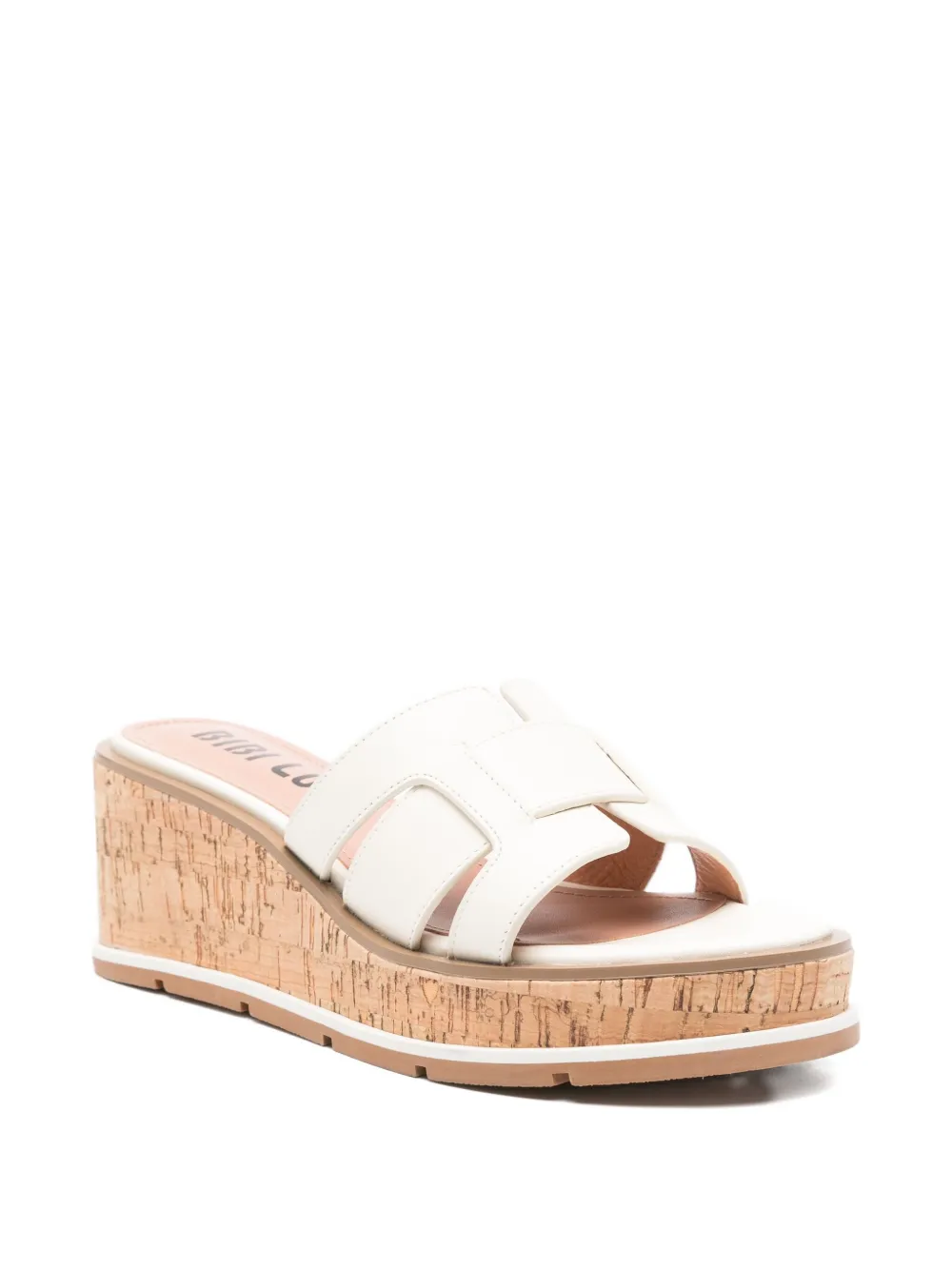 Bibi Lou 65mm Holly leather sandals Neutrals