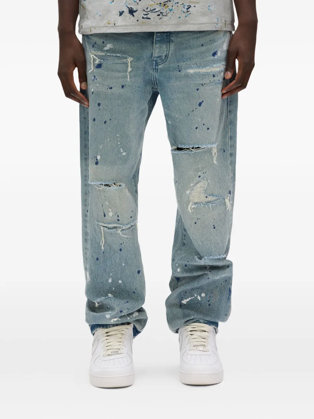 Purple Brand P011 Patch Repair jeans LIGHT INDIGO