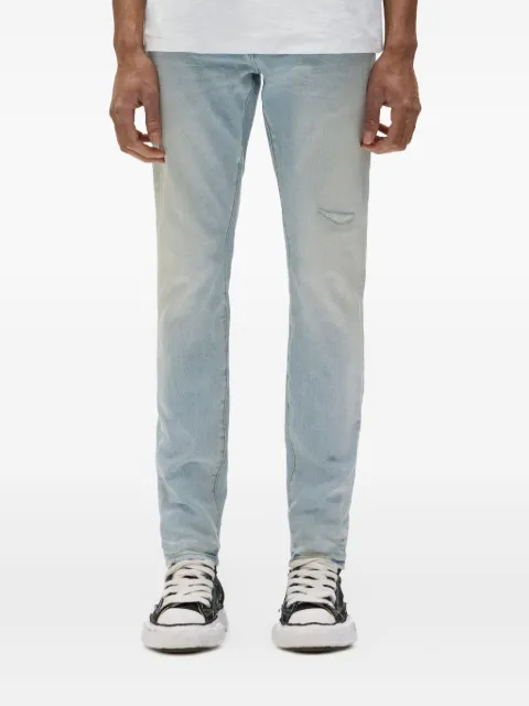 Purple Brand faded distressed slim-fit jeans