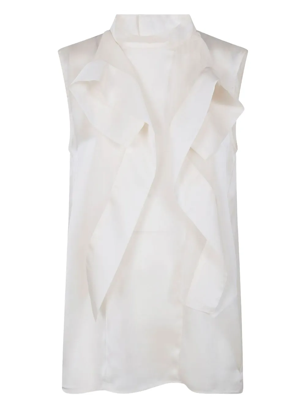 Sacai Top met ruches Beige